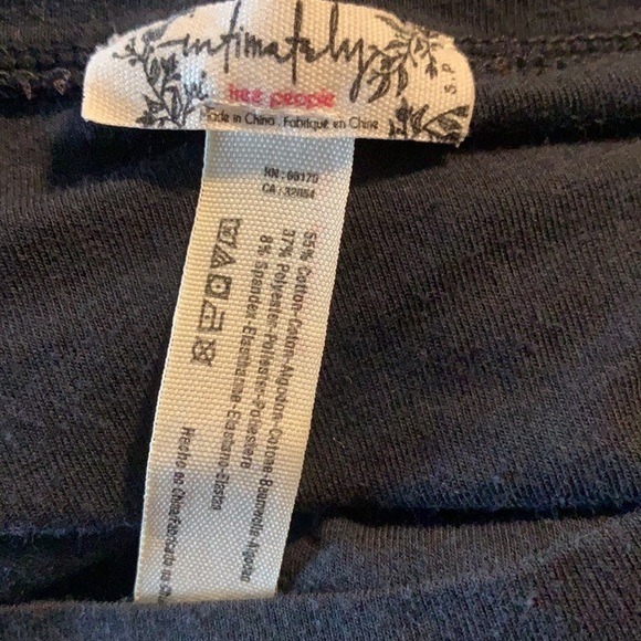 free people Intimately Tee Bodysuit short sleeve black women’s small one piece - Picture 4 of 4